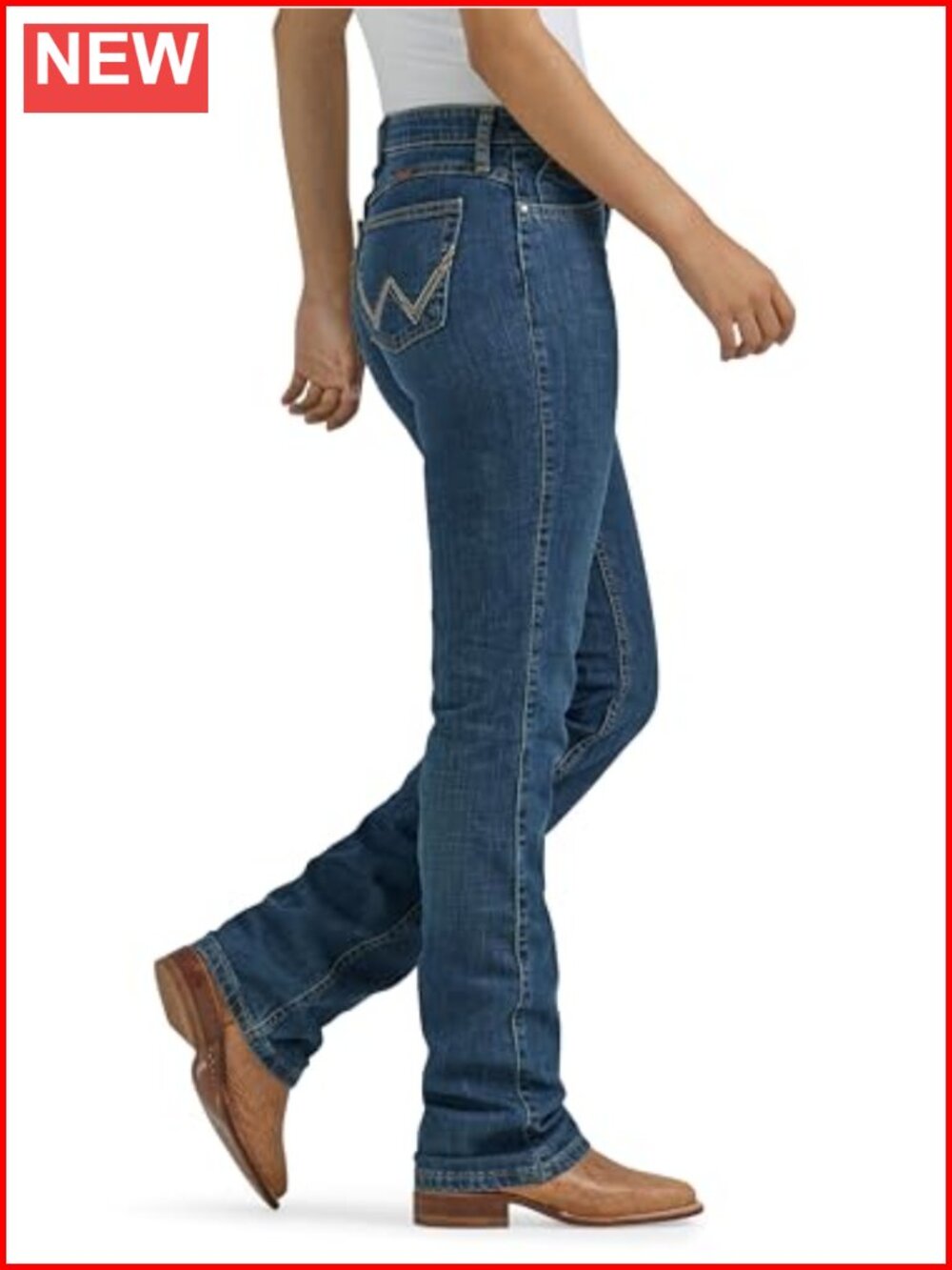 Wrangler Q-Baby Mid Rise Boot Cut Ultimate Riding Jean - Picture 2 of 6